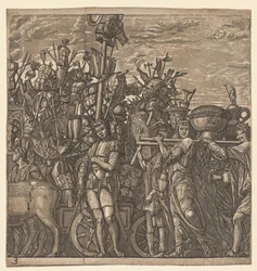 The Triumph of Julius Caesar: Soldiers Marching with Trophies of War