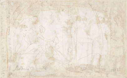 Three People by a Basilica