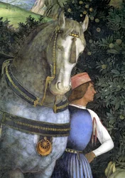 Horse and groom: (detail)