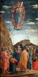 The Ascension of Christ. Painting by Andrea Mantegna