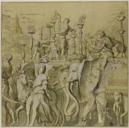 Triumphs of Julius Caesar: Canvas No. V