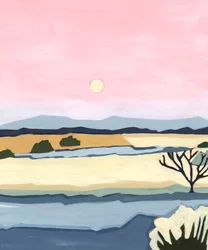 Pink Sunset over Villacuri, 2023