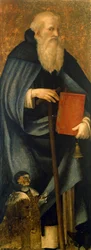 Saint Anthony Abbot or Anthony Great and client Francesco Caracciolo
