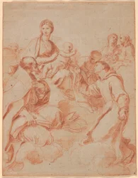 The Virgin and Child with Saint Anthony of Padua Handing a Lily to the Child