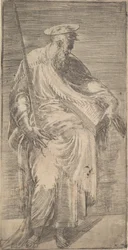 Saint Paul Holding a Sword and a Book, from Christ and the Apostles