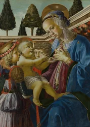 Madonna with Child and Two Angels
