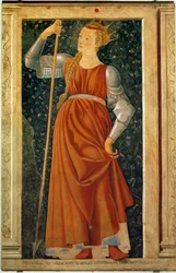 Legendary Queen Tomiri, from the Famous Men and Women Series, painted for the Villa Carducci in Legnaia