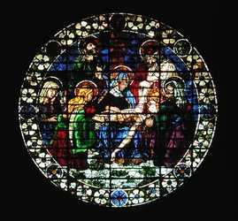 Oculus depicting the Deposition of Christ