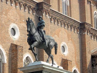 Equestrian statue of the Condottiere Colleoni by Andrea del Verrocchio