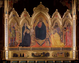 Maesta Representing Jesus on the Throne with Saints