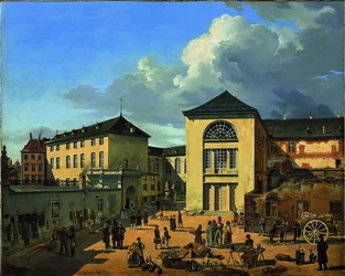The Academy Courtyard The Old Academy in Düsseldorf, 1831