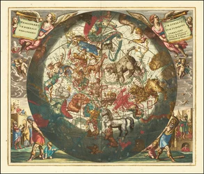 1660 Celestial Chart of the Northern Sky