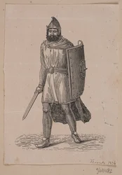 Walking Warrior with Shield