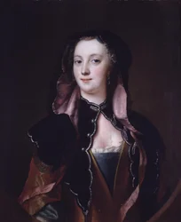 Lady in Black and Red Costume