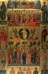 The Ascension of Christ with the Hetoimasia (Icon)
