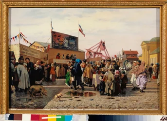 Stands at the Oriental Market in Tula