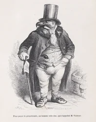 To Pay the Landlord, a Very Harsh Man, Whose Name was M. Vautour from Scenes from t..., ca. 1837-47