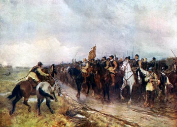 Oliver Cromwell and his Troops at Dunbar Singing the 118th Psalm, 1926