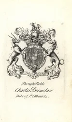 Coat of Arms and Crest of Charles Beauclerk