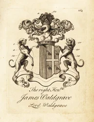 Coat of arms of the Right Honourable James Waldgrave, Lord Waldgrave