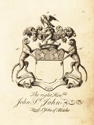 Coat of arms of the Right Honourable John St