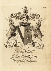 Coat of arms of the Right Honourable John Wallop, Viscount Lymington