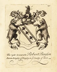 Coat of arms of Robert Benson, Baron Bingley of Bingley