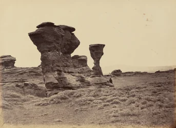 Plate 12. Dial Rock, Red Buttes, 1869