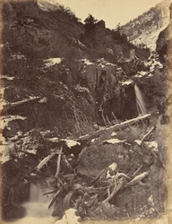 Plate 46. City Creek Canyon, Near City Creek Falls, 1869