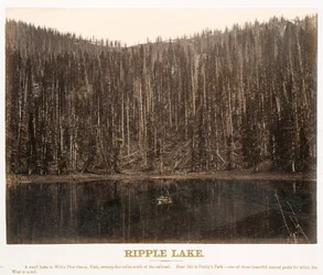 Ripple Lake, White Pine Canyon, Utah, from the Great West Illustrated In a Series of Photographic Views across the Continent Taken along the Line of the Union Pacific Railroad, West from Omaha, Nebraska, by A. J. Russell. Volume I