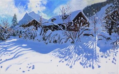 Fresh snow, Morzine Village, 2015