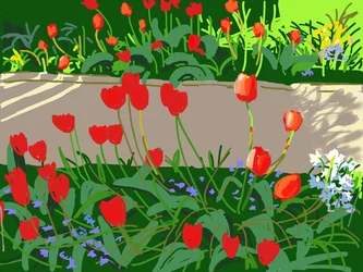 Tulips and Ladybirds