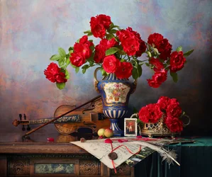 Classical Roses and Violin