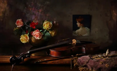 Elegant Violin Still Life