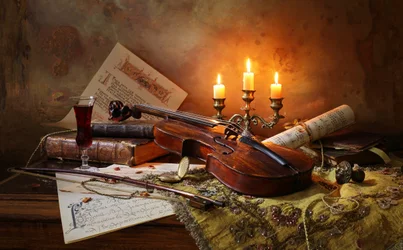 Old World Violin Study