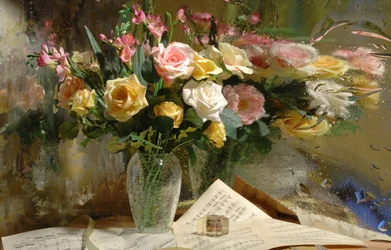 Romantic Rainy Roses
