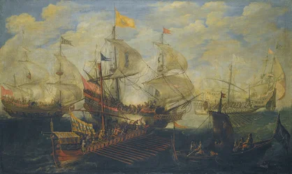 Naval Battle Between Turks and Christians