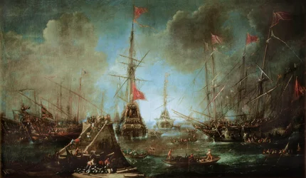 The Spanish Fleet Leaves the Harbour