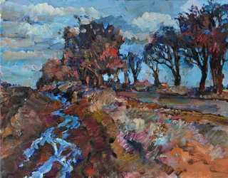 Autumn River Landscape