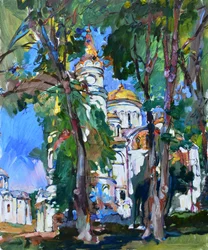 Golden Domes in Green