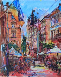 Lively Ukrainian Street