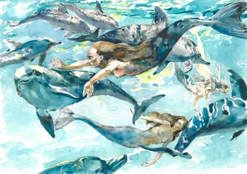 Mermaids Dolphin Dance