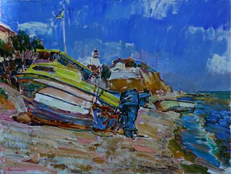 Summer Beach Boat