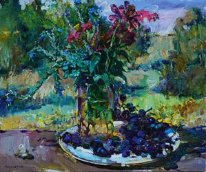 Summer Bouquet with Grapes