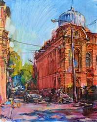 Vibrant City Corner