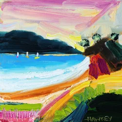 Colorful Beach Landscape