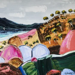 Colorful Coastal Landscape
