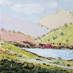 Peaceful Hillside Lake