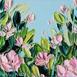 Pink Petals Blue Sky