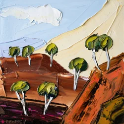 Textured Outback Trees